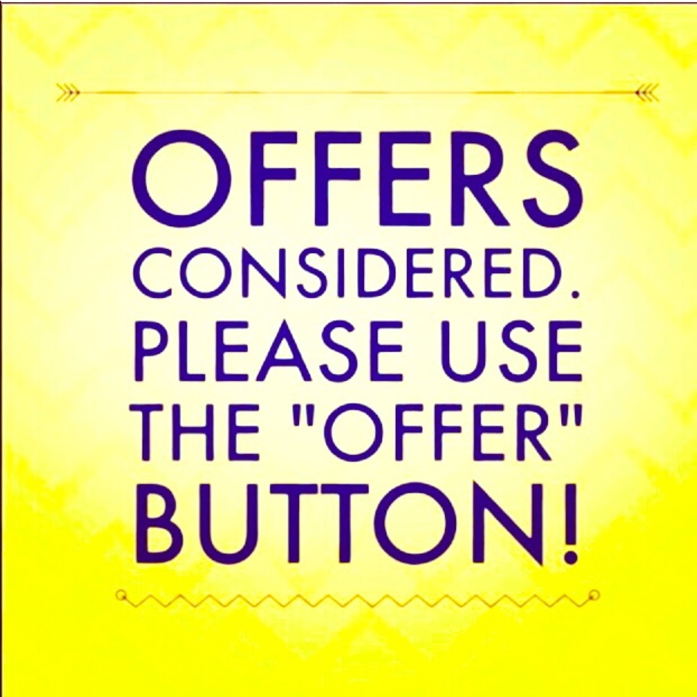 Offers welcome. Like an item -not the price? Make me an offer😁
